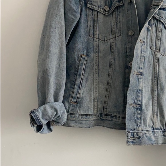 Gap shearling collar jean jacket - Picture 4 of 5